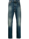 ALEXANDER MCQUEEN FADED-EFFECT STRAIGHT JEANS
