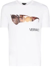 VERSACE SUNGLASSES LOGO PRINT T-SHIRT