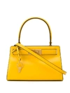 Tory Burch Mini Lee Radziwill Leather Bag - Yellow In Lemon Drop/gold