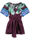 EMILIO PUCCI SHORTSLEEVED PRINTED BLOUSE