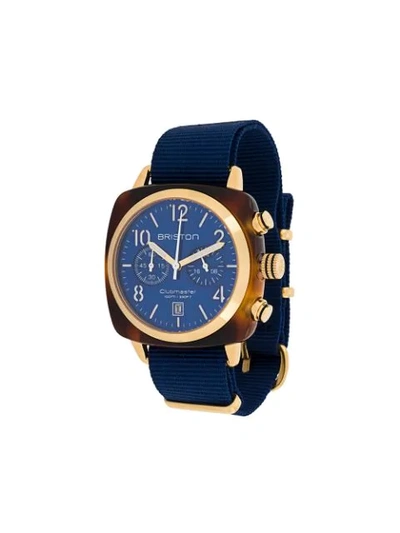 Briston Watches Clubmaster Classic Chrono 40mm In Blue
