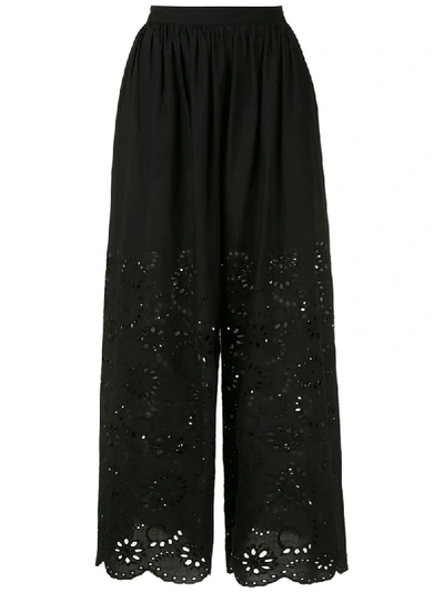 Andrea Marques Ruched Culottes In Black