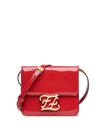 Fendi Karligraphy Shoulder Bag In Red