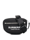 Burberry Small Logo Print Belt Bag In Black