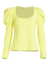A.L.C SEWELL PUFF-SLEEVE T-SHIRT,400011909634