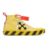 OFF-WHITE OFF-WHITE YELLOW AND BLACK ARROWS MID-TOP SNEAKERS