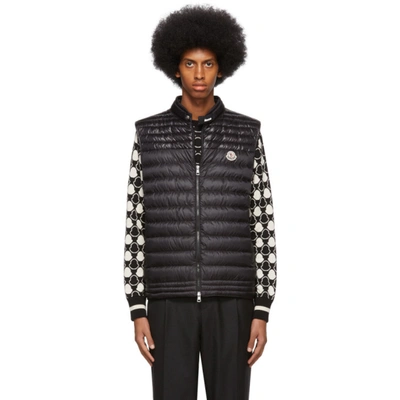 Moncler Gir Quilted Nylon Down Waistcoat In Black