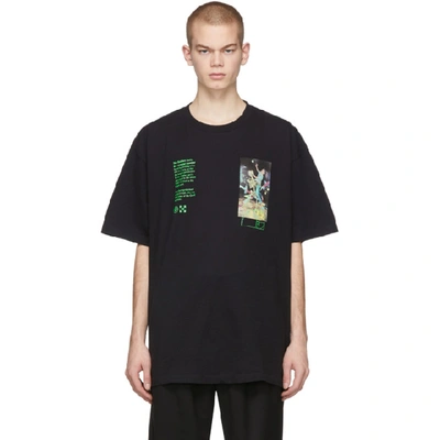 Off-white 黑色 Pascal Painting 大廓形 T 恤 In Black