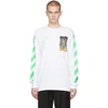 OFF-WHITE OFF-WHITE WHITE PASCAL PAINTING LONG SLEEVE T-SHIRT