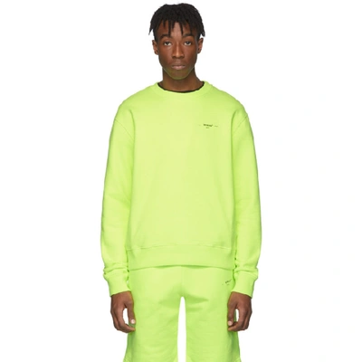 Off-white 黄色徽标套头衫 In Fluo Yellow