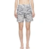 OFF-WHITE OFF-WHITE GREY ALL OVER ARROWS SWIM SHORTS