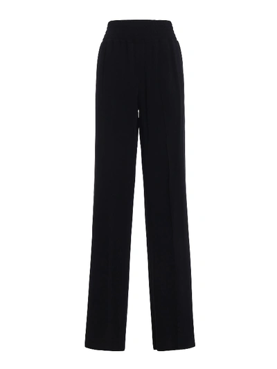 Givenchy Crepe Cady Palazzo Trousers In Black