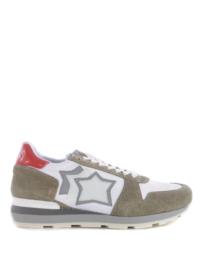 Atlantic Stars Sirius Taupe And White Sneakers