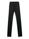 VALENTINO ZIPS DETAILED WOOL AND MOHAIR BLEND TROUSERS
