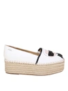 KARL LAGERFELD WHITE KAMINI KARL IKONIC ESPADRILLES