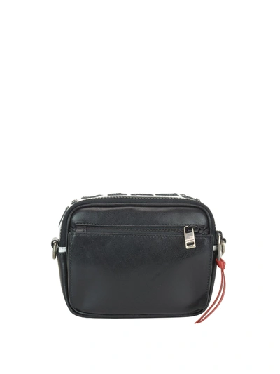 Givenchy Mc3 Leather Cross Body Bag In Black