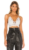 Free People Intimately Fp Adella Longline Bralette In Light Grey