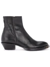 MOMA STELLA PRETO TEXAN ANKLE BOOT MADE OF BLACK LEATHER,11173130