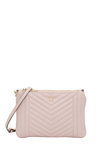 Michael Michael Kors Jet Set Pouch With Strap In Rosa