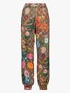 Gucci Gg Flora Print Track Pants In Neutrals