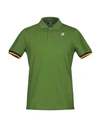 K-way Polo Shirt In Military Green