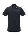 Ea7 Polo Shirts In Dark Blue