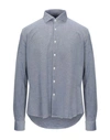 Xacus Solid Color Shirt In Blue