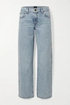 Khaite Kerrie Mid-rise Straight-leg Jeans In Light Denim