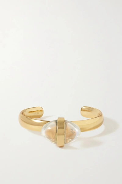 Tohum Lumia Gold-plated And Crystal Cuff