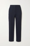 MAX MARA PEGNO STRETCH-CADY STRAIGHT-LEG PANTS