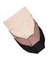 Wacoal 3-pack Assorted B Smooth Seamless Briefs In Rose Taupe Bk