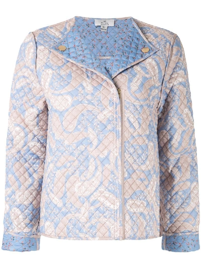 We Are Kindred Sorrento Quilted Biker Jacket In Blue