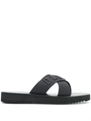 PHILIPP PLEIN STATEMENT FLAT SANDALS