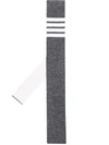 THOM BROWNE CASHMERE KNIT 4-BAR TIE