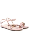 GUCCI MARMONT LEATHER SANDALS,P00433877