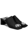 BALENCIAGA DOUBLE SQUARE STRETCH-JERSEY MULES,P00434320