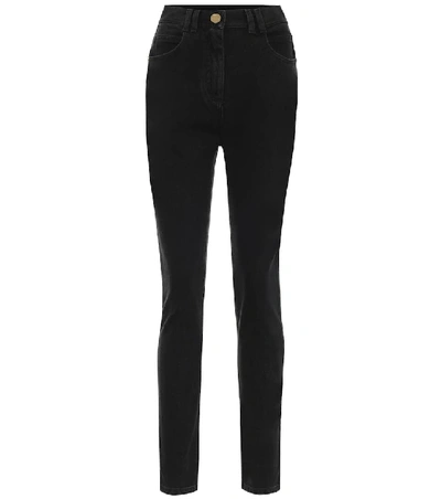 Balmain High-rise Jeans Skinny Black Trousers