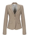 Patrizia Pepe Suit Jackets In Khaki