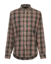 Deperlu Checked Shirt In Military Green