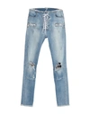 Ben Taverniti Unravel Project Woman Jeans Blue Size 28 Cotton, Elastomultiester, Elastane In Blue