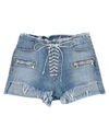 Ben Taverniti Unravel Project Woman Denim Shorts Blue Size 27 Cotton, Elastomultiester, Elastane In Blue