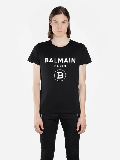 Balmain T Shirts In Black