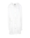 BEN TAVERNITI UNRAVEL PROJECT BEN TAVERNITI UNRAVEL PROJECT WOMAN OVERCOAT & TRENCH COAT WHITE SIZE 8 POLYAMIDE, VISCOSE, POLYURET,41905774LT 3