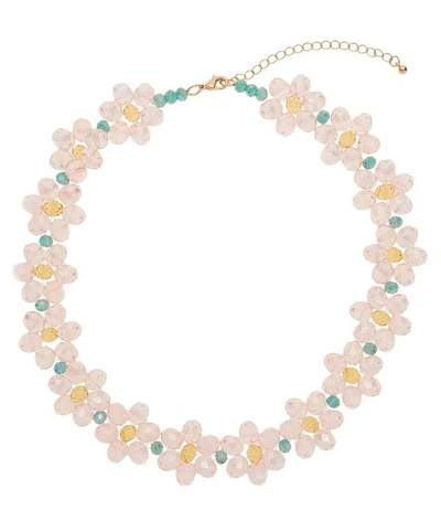 Stine Goya Illianna Glass Bead Necklace In Pink