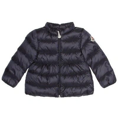 Moncler Baby Joelle Down Coat In Navy