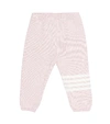 THOM BROWNE BABY CASHMERE TRACKPANTS,P00378367