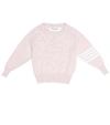 THOM BROWNE BABY CASHMERE SWEATER,P00378368
