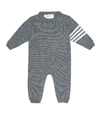 THOM BROWNE BABY CASHMERE ONESIE,P00378351