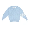 THOM BROWNE BABY CASHMERE SWEATER,P00378355