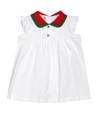 GUCCI Baby cotton-blend dress,P00372387